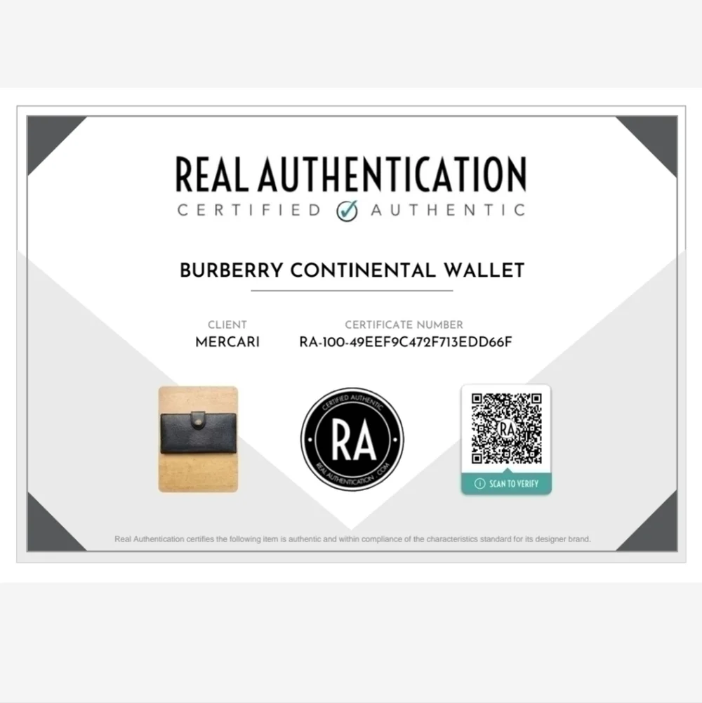 Burberry vintage continental wallet